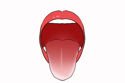 舌中线图片（舌头中间线）
