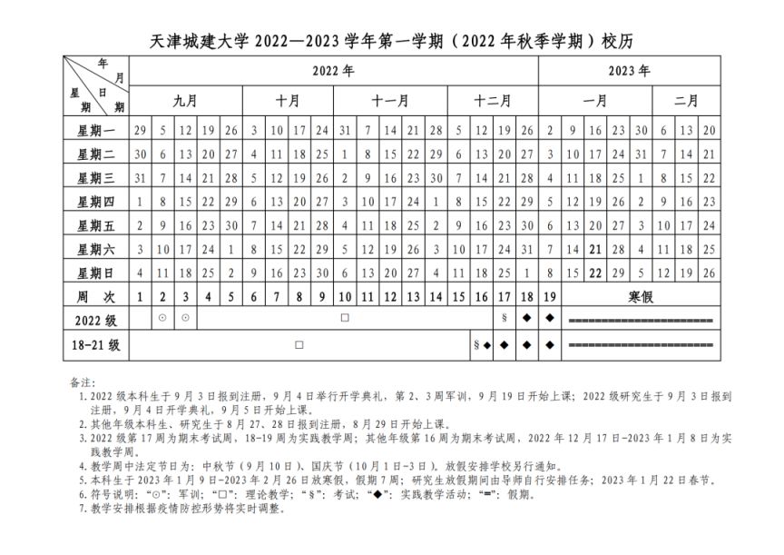 天津高校开学时间2020秋季 2023天津各高校开学时间汇总