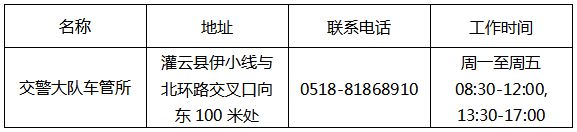 2023年连云港市灌云县电动二三轮车上牌指南