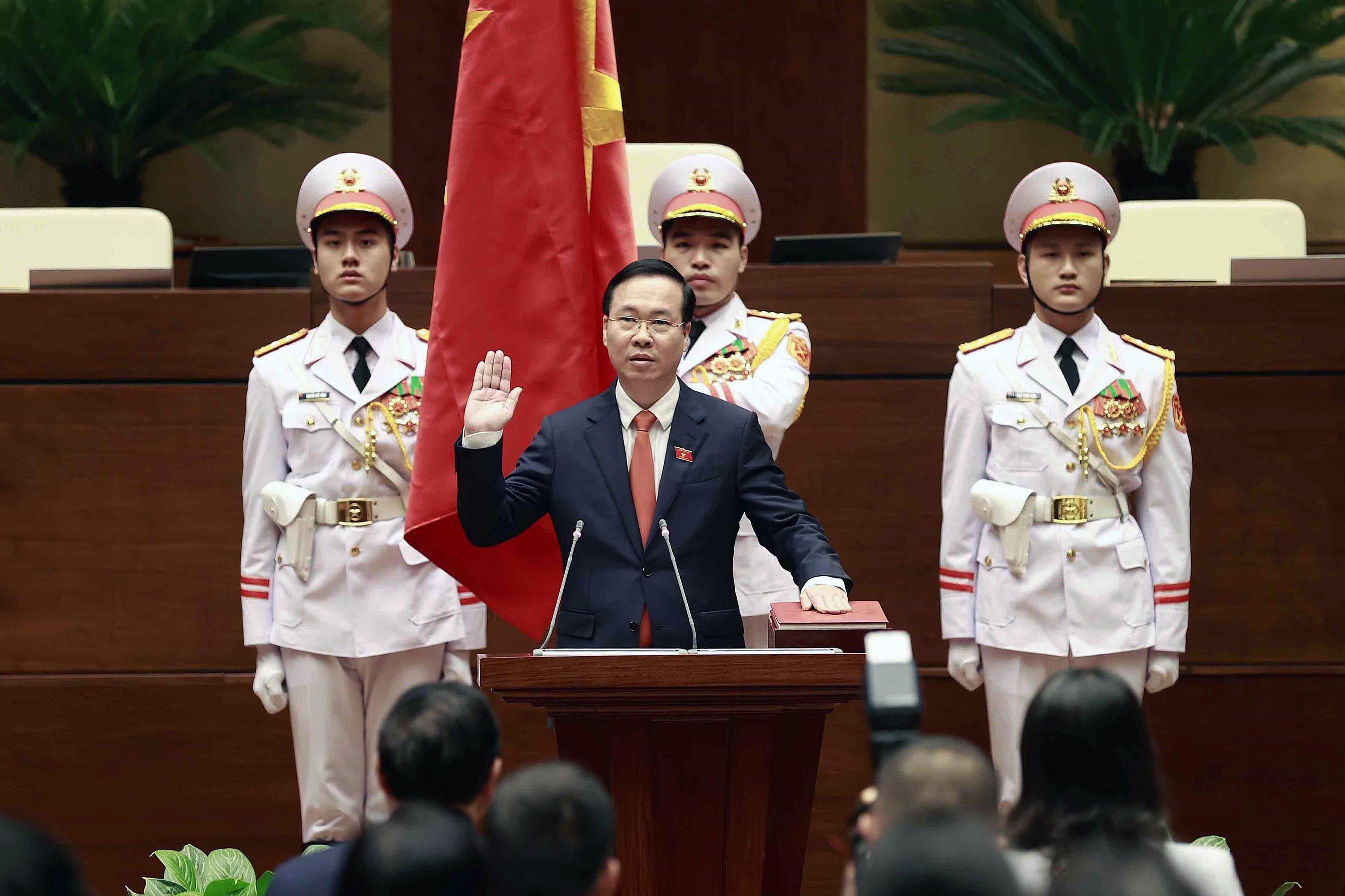 武文赏宣誓就任越南国家主席：这是巨大荣誉，更是沉甸甸责任