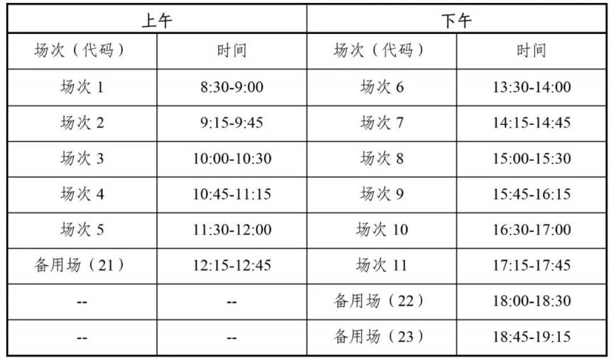 全国大学英语四六级四川省考试时间表2023