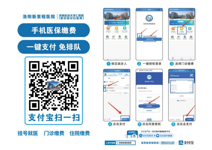 洛阳医院手机医保缴费支付流程图 洛阳医院手机医保缴费支付流程