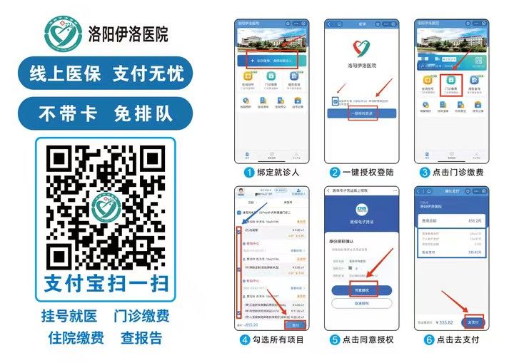 洛阳医院手机医保缴费支付流程图 洛阳医院手机医保缴费支付流程