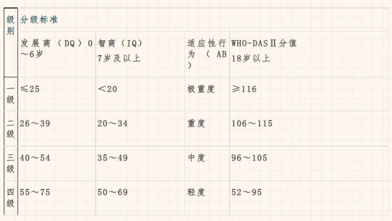 连云港残疾人学校有哪些 连云港智力残疾分级标准表