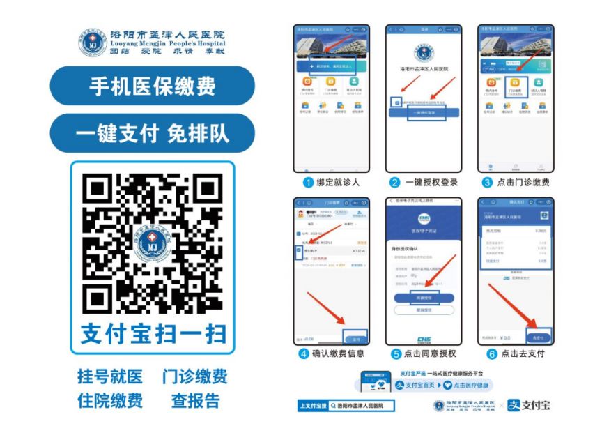 洛阳医院手机医保缴费支付流程图 洛阳医院手机医保缴费支付流程