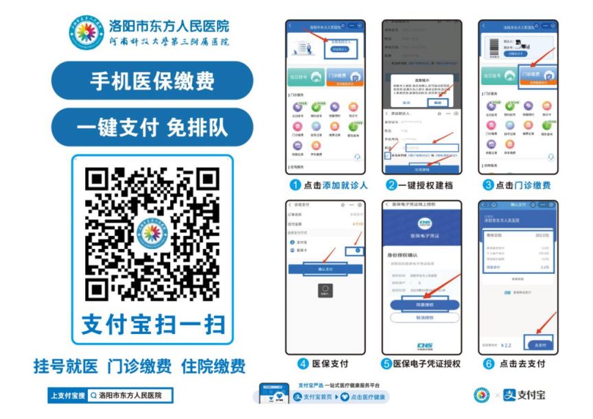 洛阳医院手机医保缴费支付流程图 洛阳医院手机医保缴费支付流程