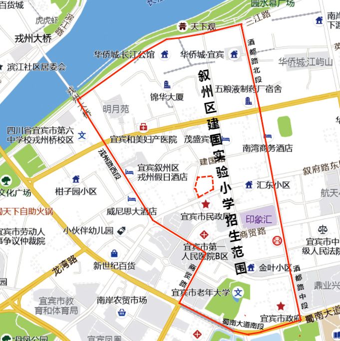 宜宾市叙州区学区划分 2023宜宾叙州区城区小学初中片区划分