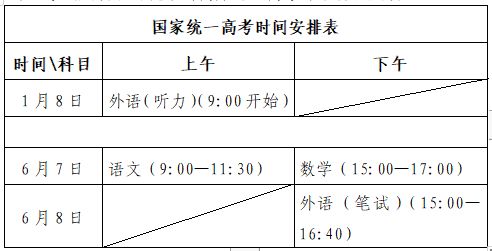 山东夏季高考时间2023具体时间表 山东夏季高考时间2023具体时间表