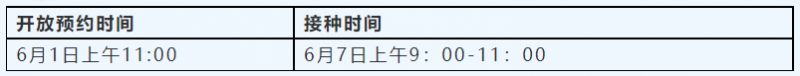 6月1日白云区同和街社区九价HPV疫苗预约接种通知