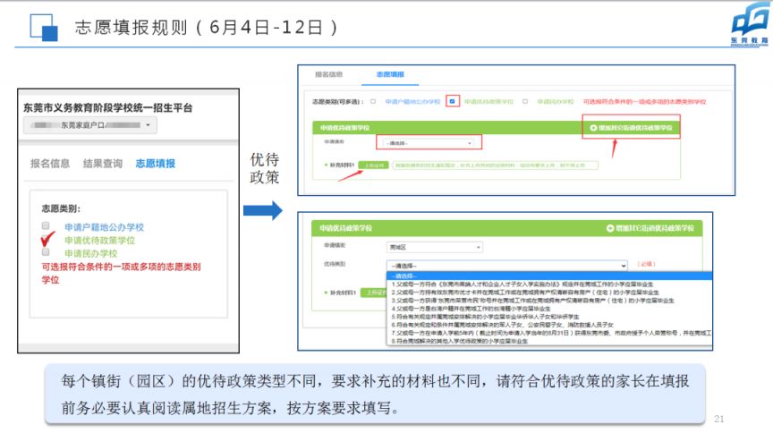 2023东莞中小学入学志愿填报流程指引 2023东莞中小学入学志愿填报流程指引图