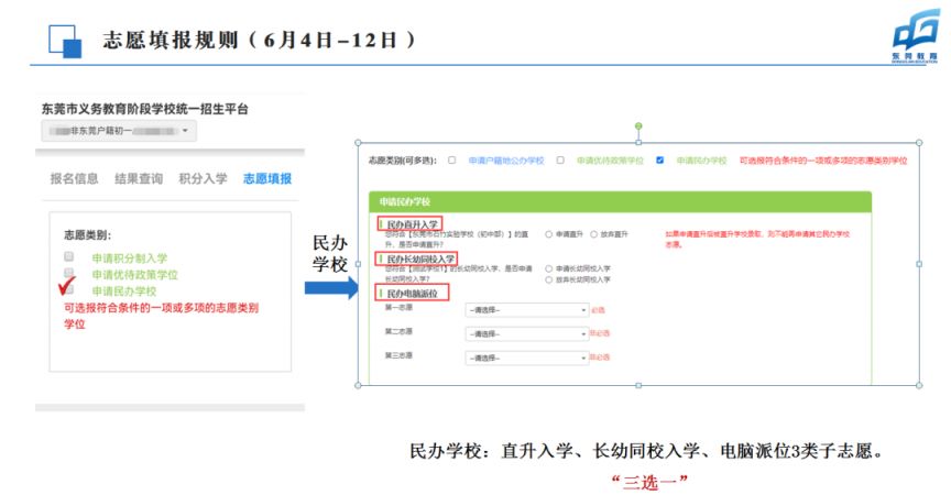 2023非东莞户籍学生中小学入学志愿填报怎么填？