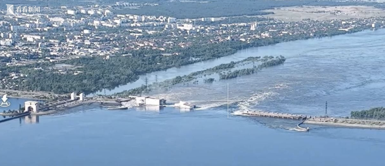 赫尔松紧急情况部门：乌军使用“风暴之影”巡航导弹对卡霍夫卡水电站大坝进行了打击