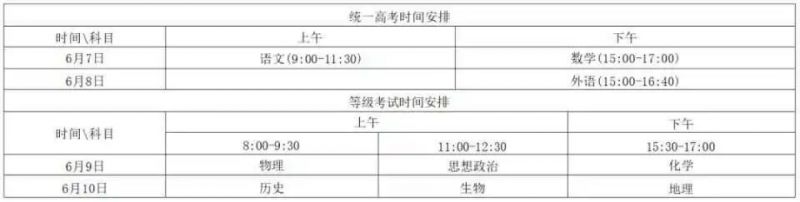 济南高考时间2023年时间表 济南高考时间2023年时间表格