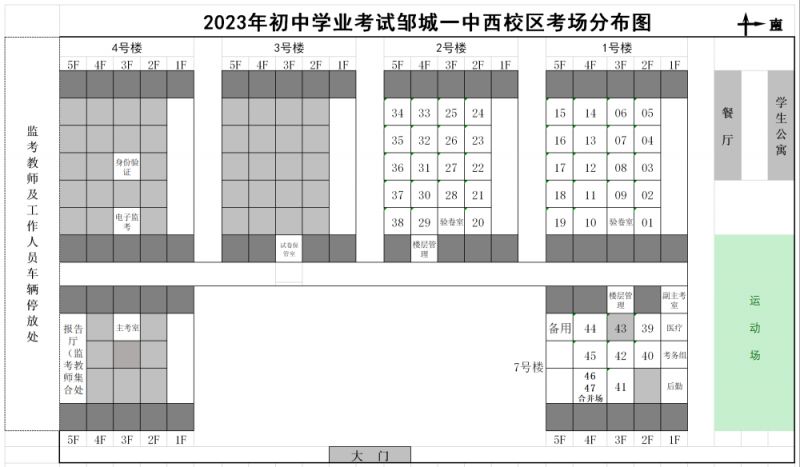 邹城中考考点安排2023 2020邹城中考考点