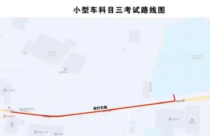 2023淄博市小型车科目三路线图 淄博科目三第一考场路线图