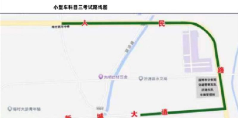 2023淄博市小型车科目三路线图 淄博科目三第一考场路线图