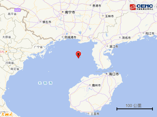 北部湾发生5.0级地震，震中距离涠洲岛38公里！北海网友：半夜被摇醒