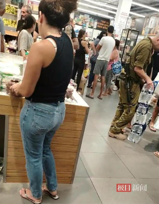 湖北老乡讲述以色列进入“战争状态”第二日：超市恢复营业供民众采购物资，隐约听到边境传来炮火声  