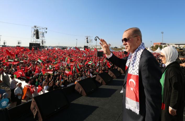 埃尔多安在伊斯坦布尔讲话：我们将告诉世界以色列是战争罪犯！