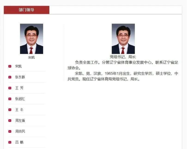 宋凯当选新一届中国足协主席 中国足协主任