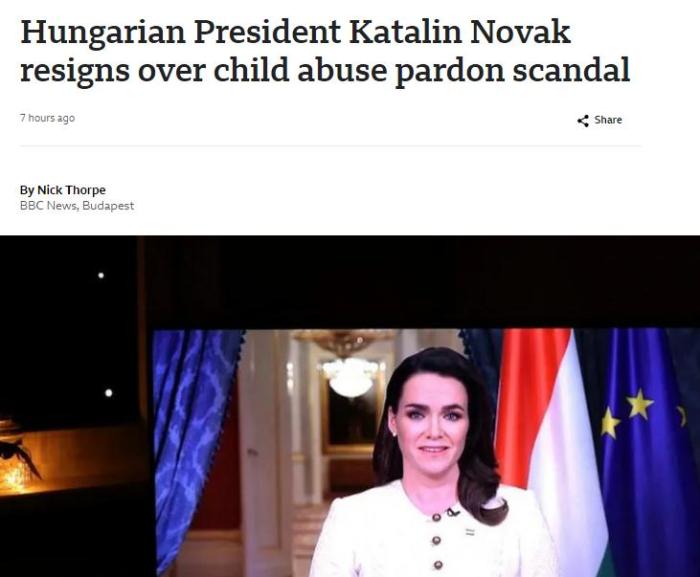 因赦免令辞职的匈牙利首位女总统：生完三胎回归职场，仅用12年当上总统