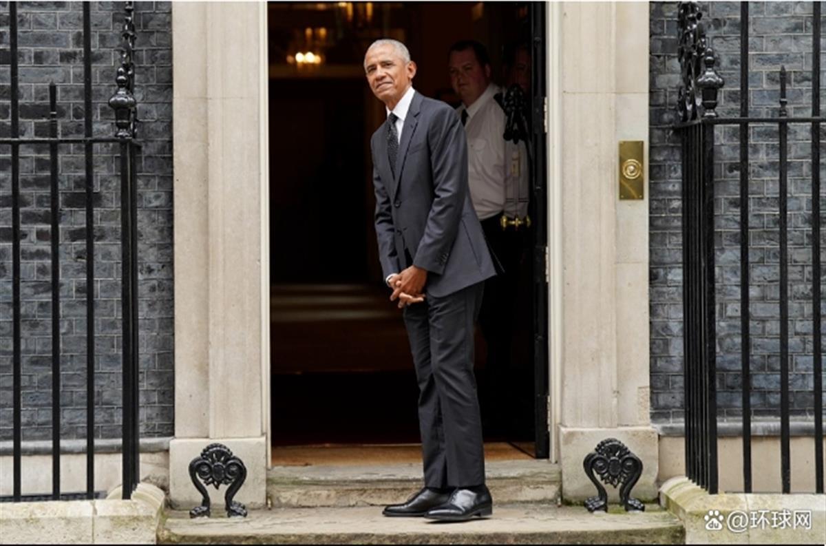 奥巴马一身黑装现身唐宁街，与英国首相会谈，引发各种传闻
