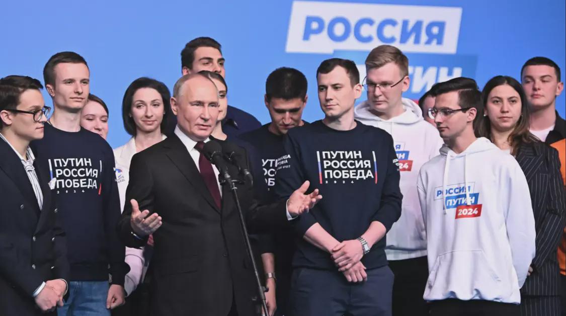 俄罗斯中央选举委员会正式宣布普京赢得总统选举